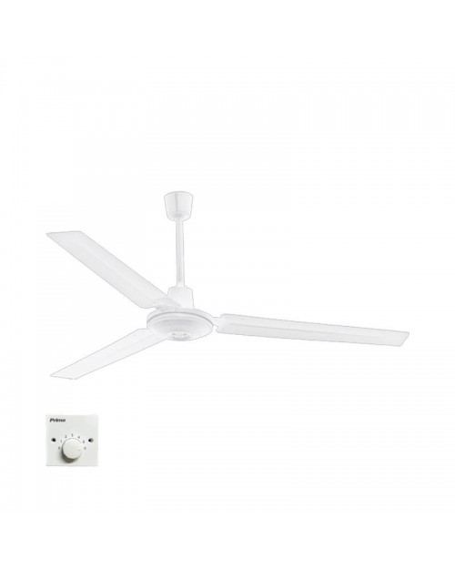 Ανεμιστήρας Οροφής PRCF-80637 Primo 56'' 140εκ. Βιομηχ/κός 3 Φτερά Λευκός 800637