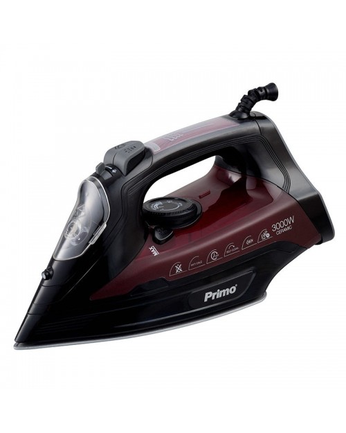 Σίδερο ατμού PRSI-40313 Primo Κεραμική πλάκα 3000W Μαύρο-Μπορντώ 400313