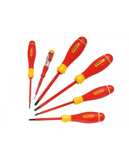 Stanley FatMax Κατσαβίδια με μόνωση 1000V σετ 6τμχ 0-65-441