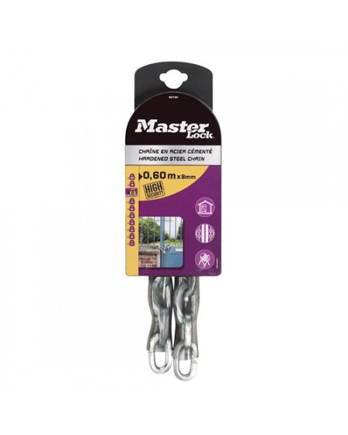 Αλυσίδα Masterlock ατσάλινη 1.0m με κάλυμμα βινιλίου Φ6mm 801100112