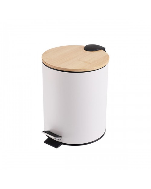 ΧΑΡΤΟΔΟΧΕΙΟ ΜΠΑΝΙΟΥ BAMBOO ESSENTIALS SOFT CLOSE 5lt ΛΕΥΚΟ ESTIA 02-12731