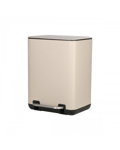ΧΑΡΤΟΔΟΧΕΙΟ ΜΠΑΝΙΟΥ CUBIC SOFT CLOSE 6lt TAUPE ESTIA 02-20972