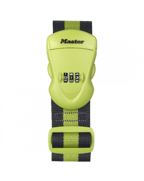 Ιμάντας Masterlock ασφαλείας αποσκευών 2m με συνδυασμό 3 ψηφίων πράσινο 470100112