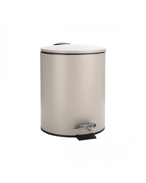ΧΑΡΤΟΔΟΧΕΙΟ ΜΠΑΝΙΟΥ CLASSIC SOFT CLOSE 5lt ΜΑΤ TAUPE ESTIA 02-5580