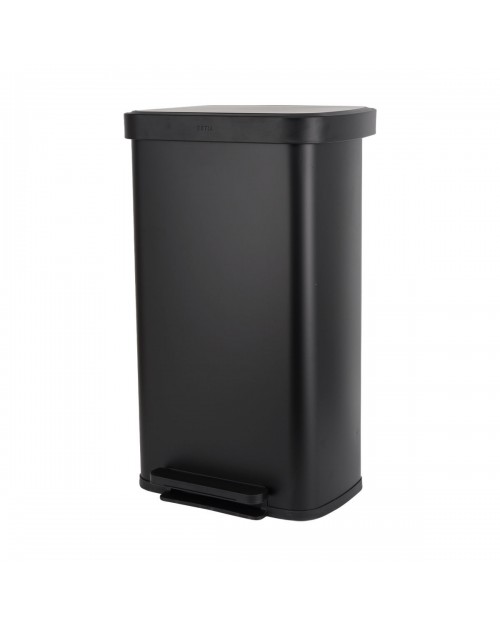 ΚΑΔΟΣ ΑΠΟΡΡΙΜΑΤΩΝ FLATOP SOFT CLOSE 70lt ΜΑΤ ΜΑΥΡΟΣ ESTIA 01-31985