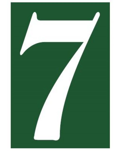 Αριθμός Διεύθυνσης '7' 7.5x11εκ. PVC - Πράσινο