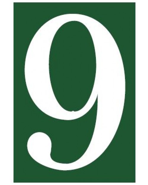 Αριθμός Διεύθυνσης '6-9' 7.5x11εκ. PVC - Πράσινο