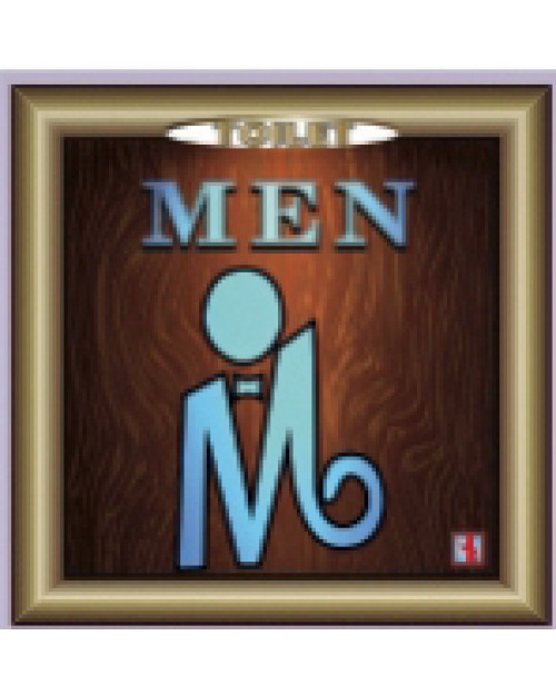 Σήμα 'Men' 9.5x9.5εκ. - Αλουμίνιο