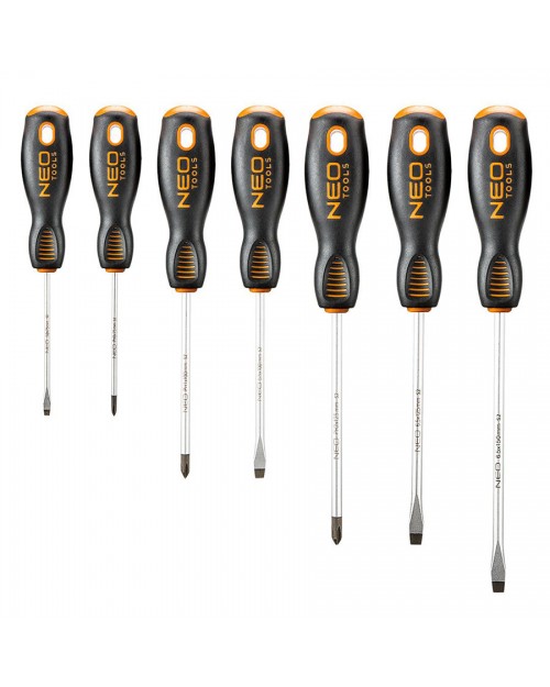 NEO TOOLS Κατσαβίδια μαγνητικά σετ 7τεμ 04-206