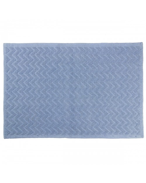 Χαλάκι Μπάνιου 50x80cm Zig Zag 05576.002 γαλάζιο