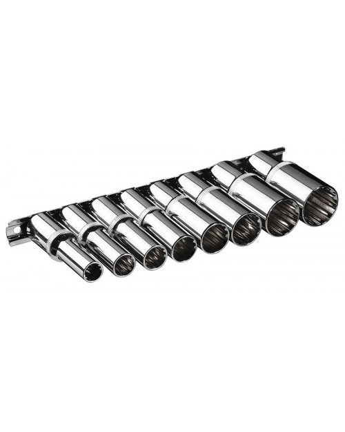 NEO TOOLS Καρυδάκια πολύγωνα 1/2" 10-24mm μακριά σετ 8τεμ 08-650