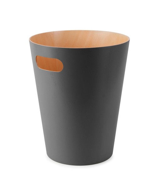 Umbra Κάδος ξύλινος Woodrow ανθρακί 082780-618