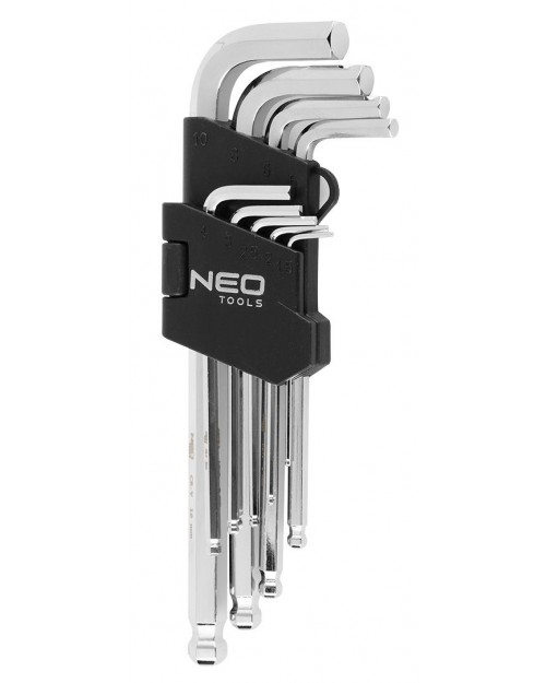 NEO TOOLS Κλειδιά άλλεν μπίλιας μακριά 1.5-10mm σετ 9τεμ 09-525