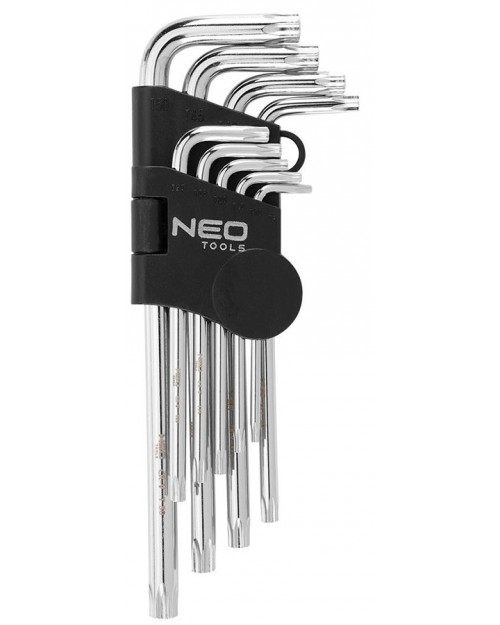 NEO TOOLS Κλειδιά Torx μακριά με τρύπα T10-T50 σετ 9τεμ 09-526