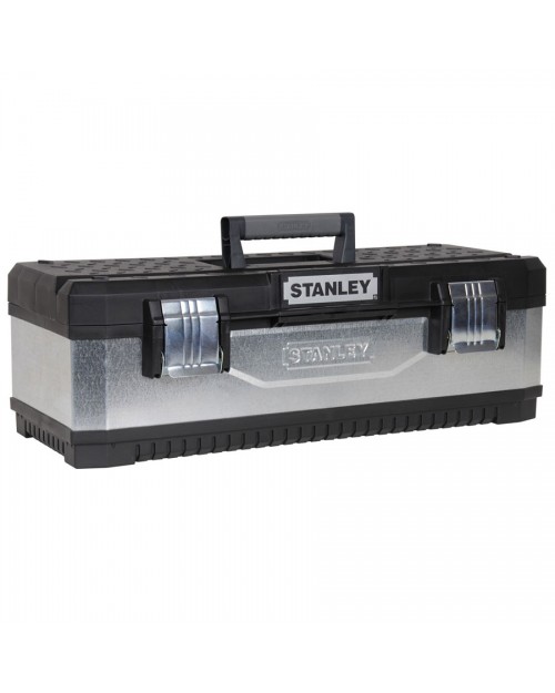 Stanley Μεταλλική Εργαλειοθήκη (Γαλβανισμένη) με Πλαστικό Καπάκι 23'' 1-95-619