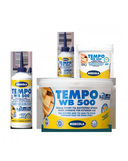 Κόλλα ξύλου TEMPO WB 500 εξωτερικής χρήσης 1kg