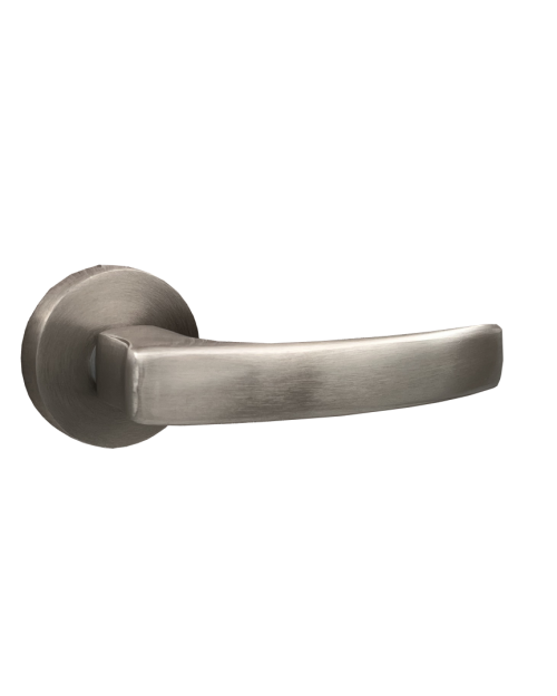Deco ceramica Πόμολο Μεσόπορτας με Ροζέτα Ζεύγος με Επιστόμιο Ματ Νικελ  DK1132