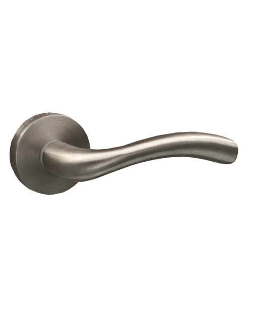 Deco ceramica Πόμολο Μεσόπορτας με Ροζέτα Ζεύγος με Επιστόμιο Νικελ Ματ  DK1172