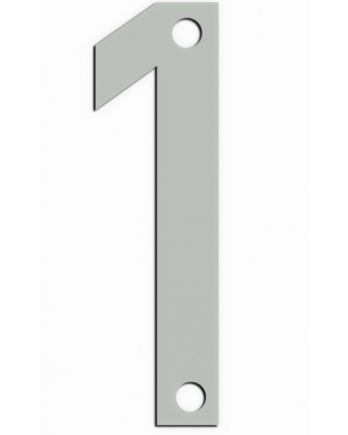 Αριθμός Metalor '1' 9cm Inox Ματ