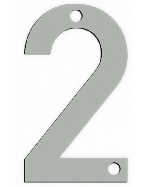 Αριθμός Metalor '2' 9cm Inox Ματ