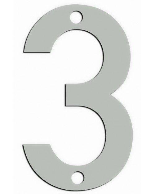 Αριθμός Metalor '3' 9cm Inox Ματ