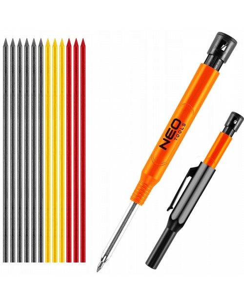 NEO TOOLS Μολύβι σημαδέματος μηχανικό με ξύστρα & 12 μύτες 13-816