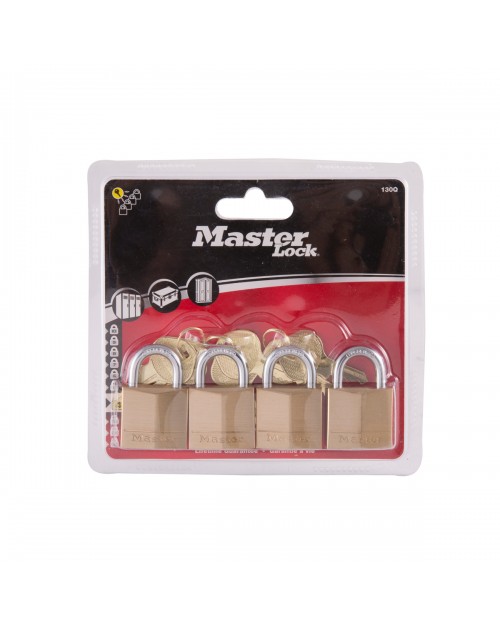 Σετ Λουκέτα Masterlock 130Q - 30mm - 4 τεμάχια 130430112