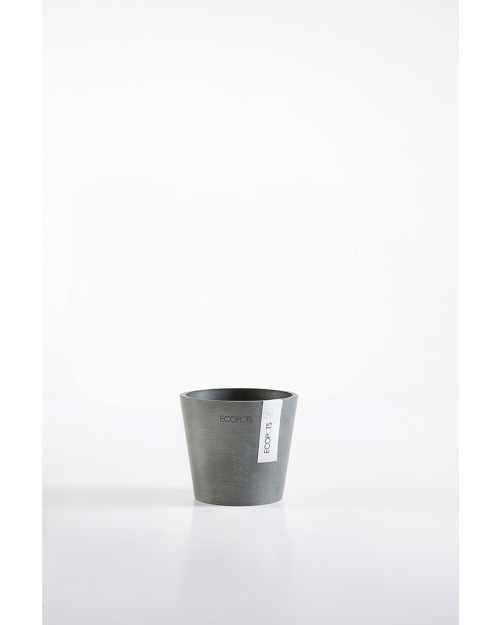 Γλάστρα Ecopots Amsterdam mini 8x7 εκ. γκρι EAM74.009.08G
