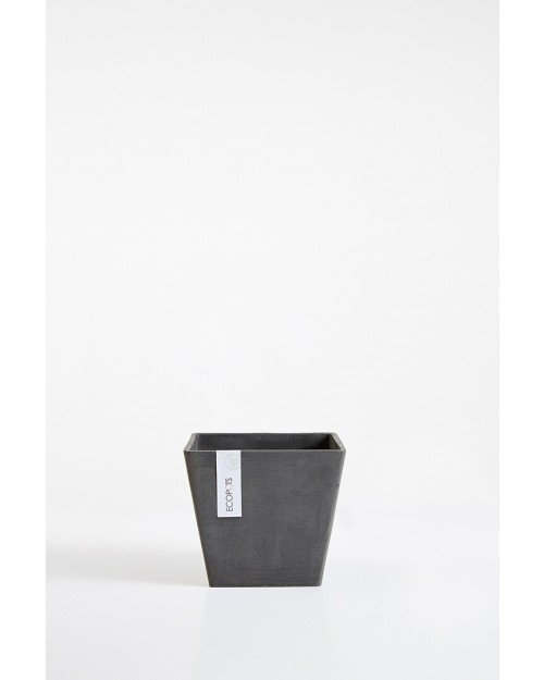 Γλάστρα Ecopots Ρότερνταμ 30x30x26,3 εκ. Σκούρο Γκρι 17 lt ERO74.005.30A
