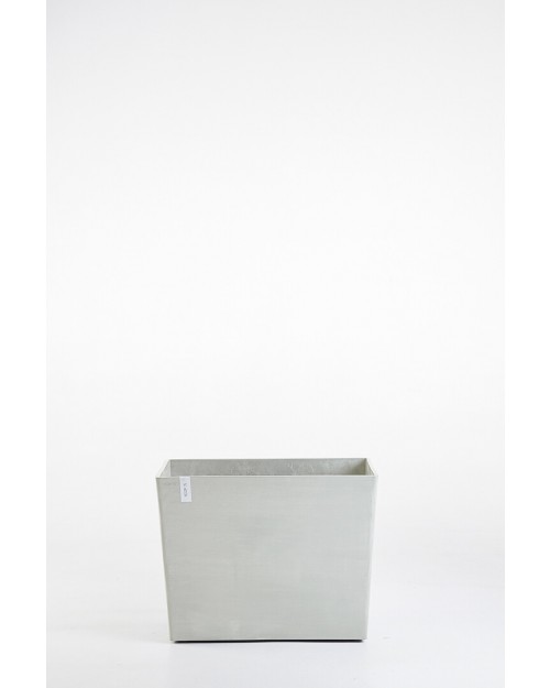 Γλάστρα Ecopots Paris με ρόδες 85x40x62 εκ. λευκό γκρι EPA74.003.85SW