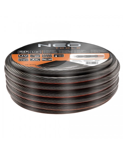 NEO TOOLS Λάστιχο ποτίσματος PROFESSIONAL 1/2" 20m 15-840