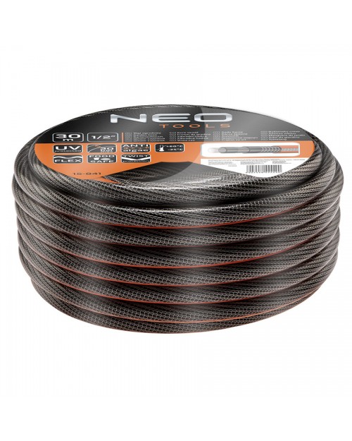 NEO TOOLS Λάστιχο ποτίσματος PROFESSIONAL 1/2" 30m 15-841