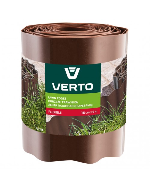 VERTO Φράκτης κήπου καφέ 15x900 cm 15G514