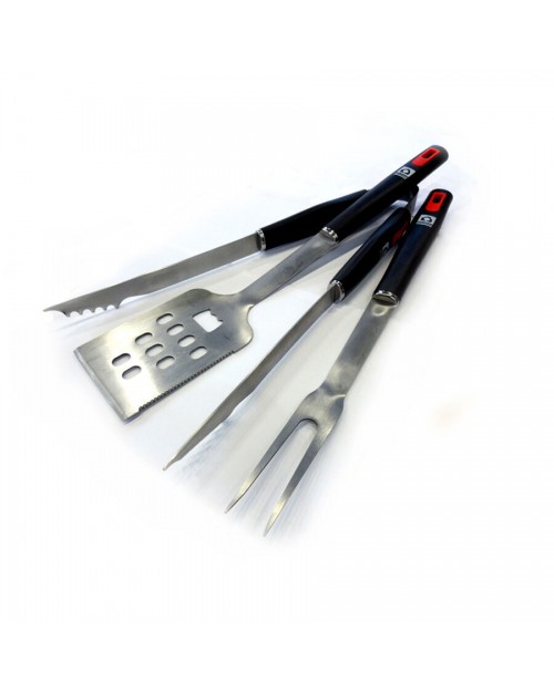 Home & Camp HCBQ 5756 Σετ Εργαλείων BBQ με Σπάτουλα, Πιρούνα και Τσιμπίδα HC20575