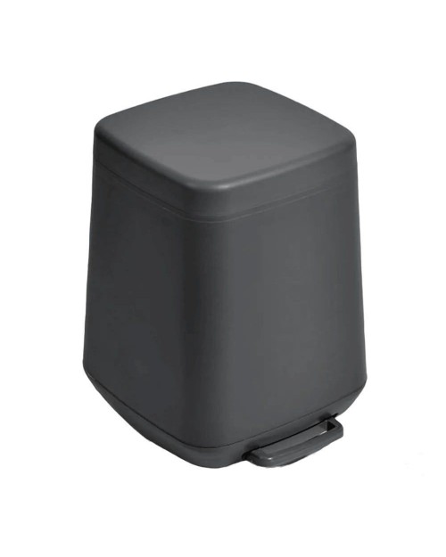 Πλαστικό Καλαθάκι Μπάνιου Soft Close 7lt  Γκρι TAF 22078902 03-07-061
