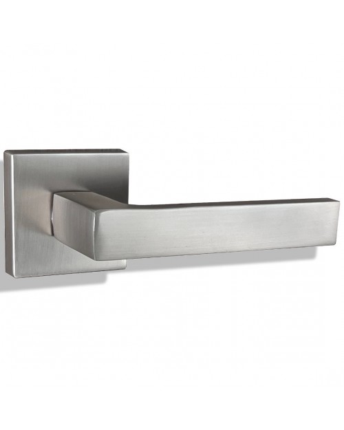 Deco ceramica Πόμολο Μεσόπορτας με Ροζέτα Ζεύγος με Επιστόμιο Ματ Νίκελ  R12-A01