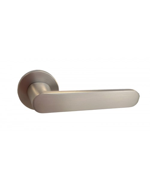 Deco ceramica Πόμολο Μεσόπορτας με Ροζέτα Ζεύγος με Επιστόμιο Ματ Νίκελ  W-200
