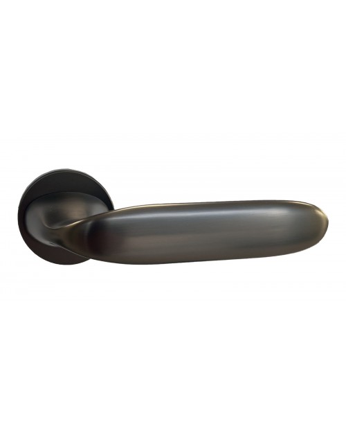 Deco ceramica Πόμολο Μεσόπορτας με Ροζέτα Ζεύγος με Επιστόμιο Ανθρακί  W-100
