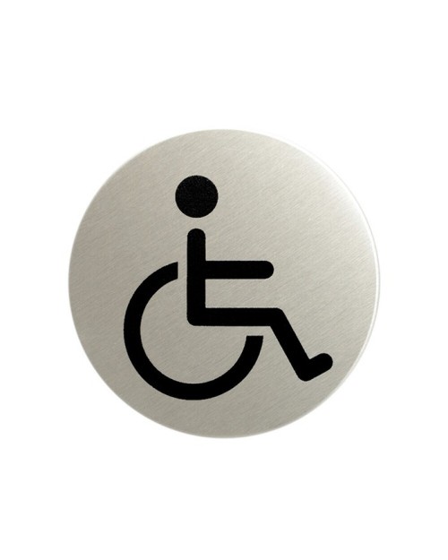 (N.520) Σήμανση Inox WC ΑμεΑ 8εκ. SG-1125254