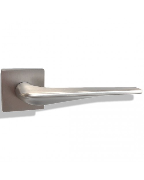 Deco ceramica Πόμολο Μεσόπορτας με Ροζέτα Ζεύγος με Επιστόμιο Ματ νικελ  W-400