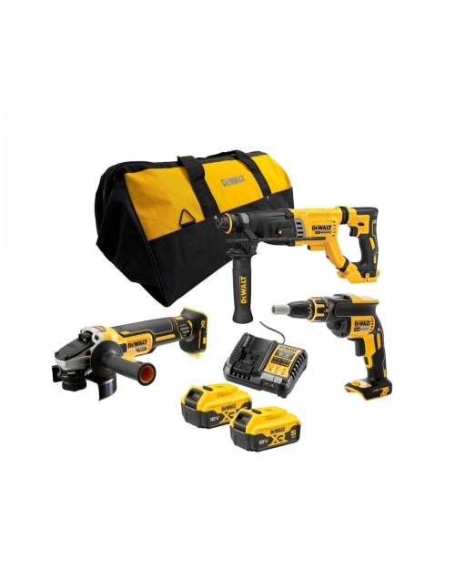 Dewalt DCK366P2 Σετ 3 εργαλείων DCH263/DCG405/DCF620 2x5.0Ah Softbag (2026)  DCK366P2