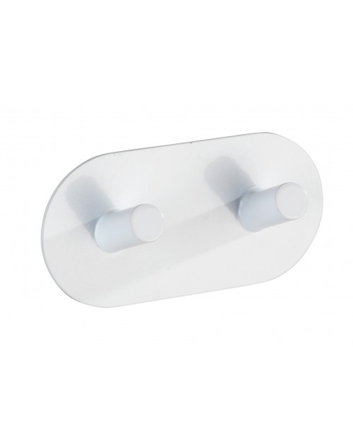 Wenko γάντζος διπλός λευκό ματ 10 x 2,8 x 5 cm 229321121
