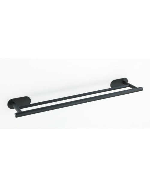 Wenko ράγα πετσέτας διπλή Turbo LOC® OREA μαύρη ματ 59,5 x 12 x 4,5 cm 245131121