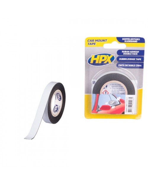 HPX Ταινία διπλής όψης 12mmx2m μαύρη 002300122