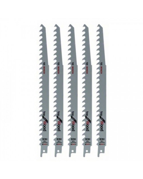 BOSCH Λάμες Σπαθοσέγας Ξύλου 5τμχ. 2608650682