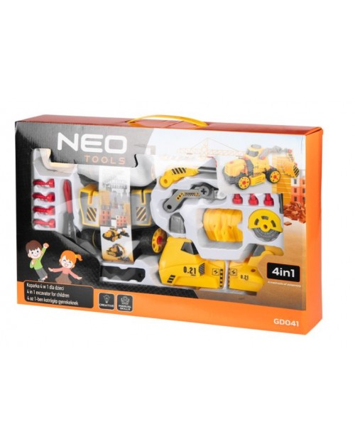 NEO Tools GD041 Παιδικό Παιχνίδι Εκσκαφέας 4σε1