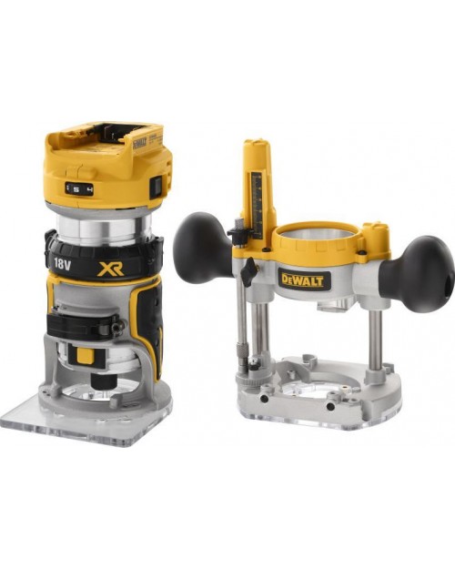 DEWALT DCW604NT Ρούτερ 18V XR Solo με Ρύθμιση Ταχύτητας & Σύστημα Αναρρόφησης