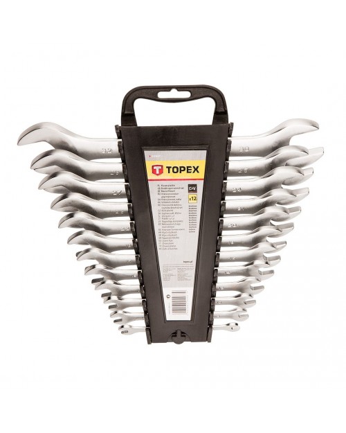 TOPEX Γερμανικά κλειδιά CrV 6-32mm σετ 12τ.  35D657