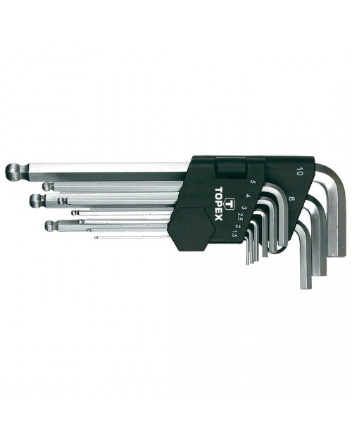 TOPEX Σετ Άλλεν Μακριά Μπίλιας 9τμχ 1.5-10mm 35D957
