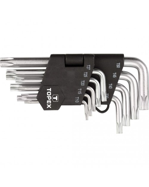 TOPEX Σετ Κλειδιά Torx 9τμχ, T10-T50 35D960